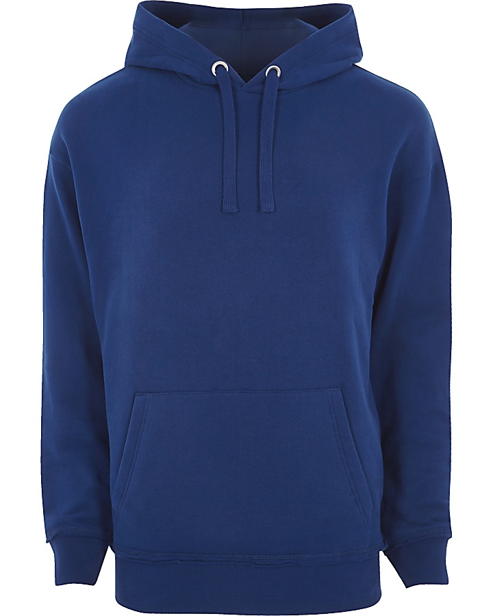 Blue slouch hoodie