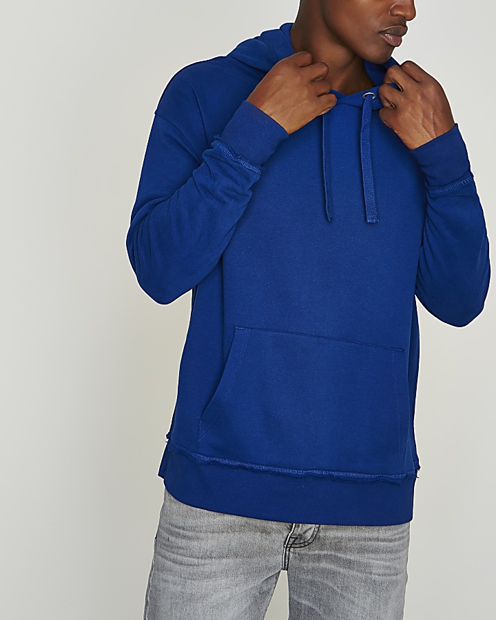 Blue slouch hoodie