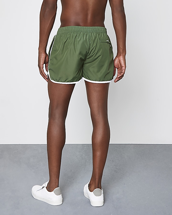 Green runner short swim shorts