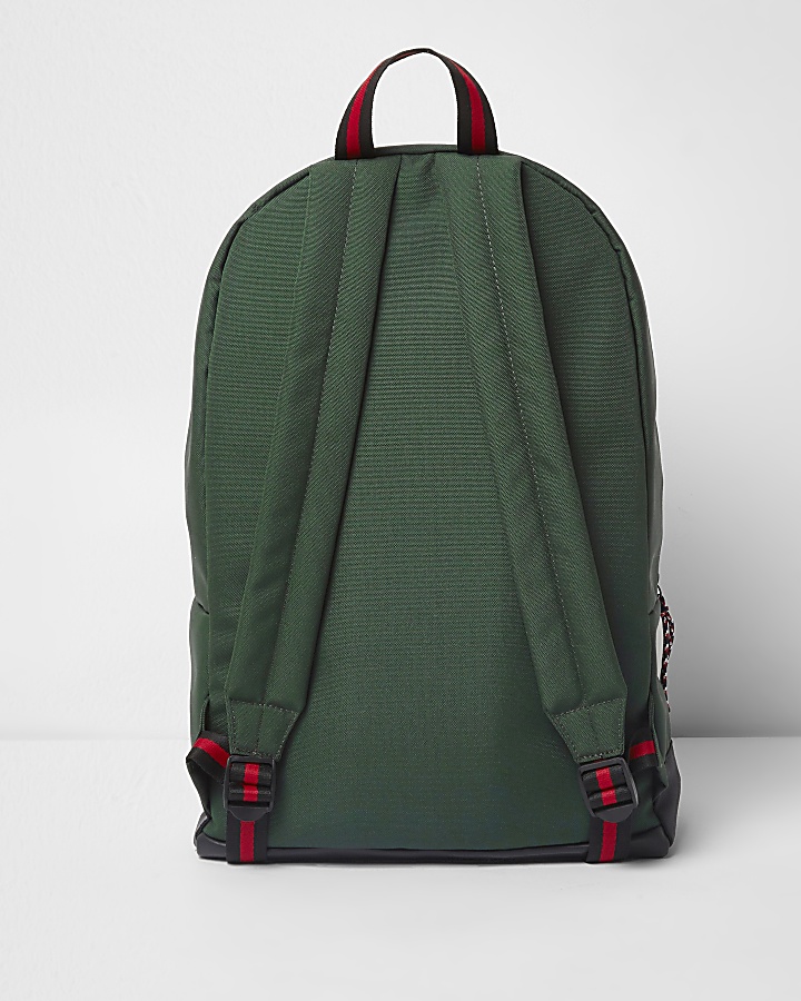 Green front pocket backpack