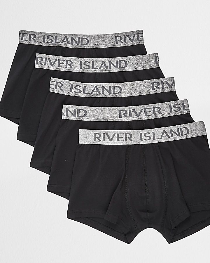 Black and grey RI hipster boxers multipack