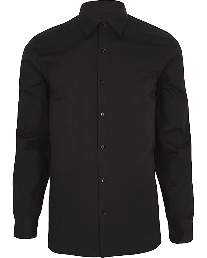 Black long sleeve smart shirt