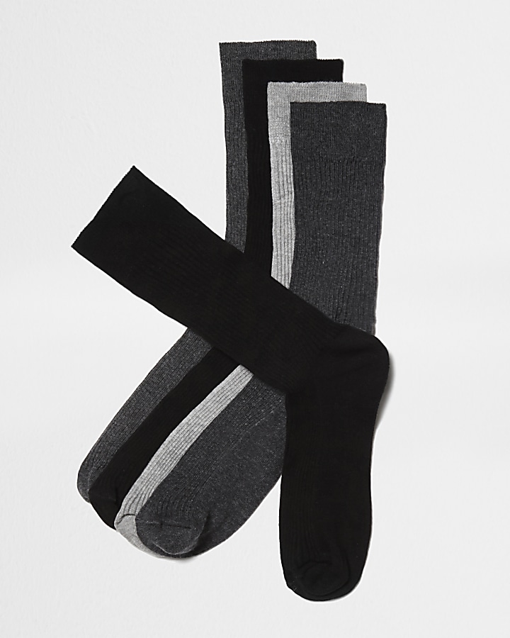 Grey ankle socks multipack