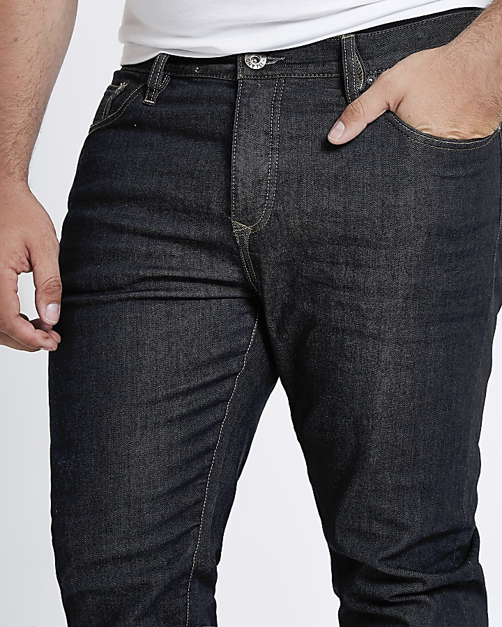 Big and Tall dark blue Dylan slim fit jeans