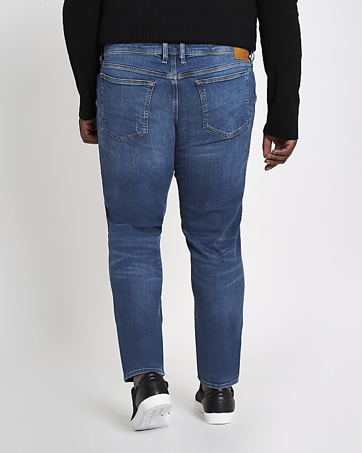 Big & Tall blue slim fit jeans