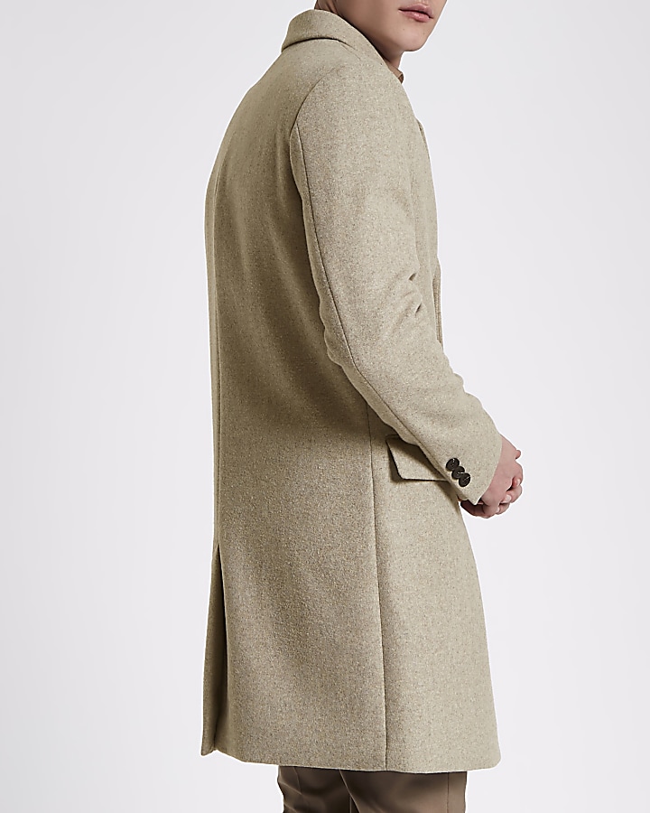 Stone wool blend overcoat