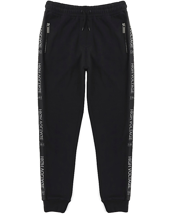 Black Blood Brother side panel joggers