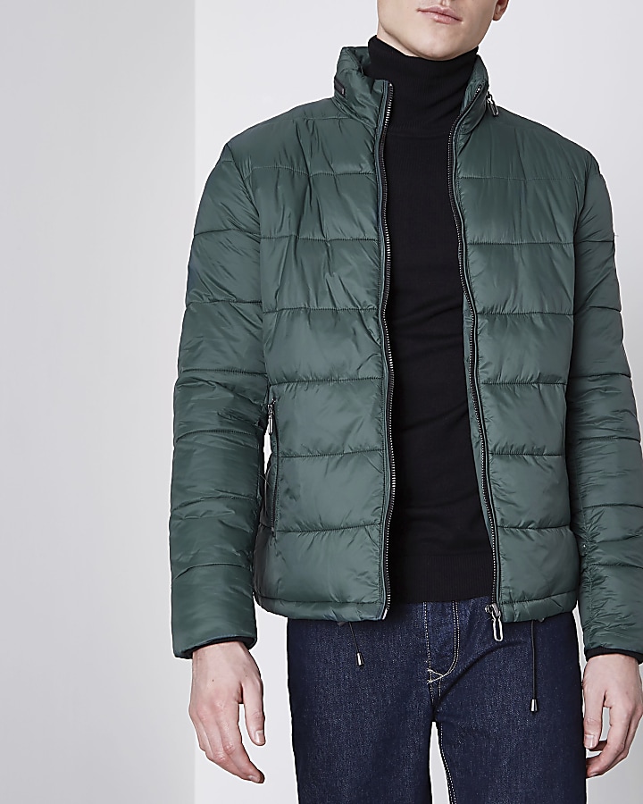 Only & Sons green padded jacket