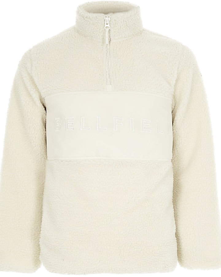 Bellfield cream pullover fleece jacket
