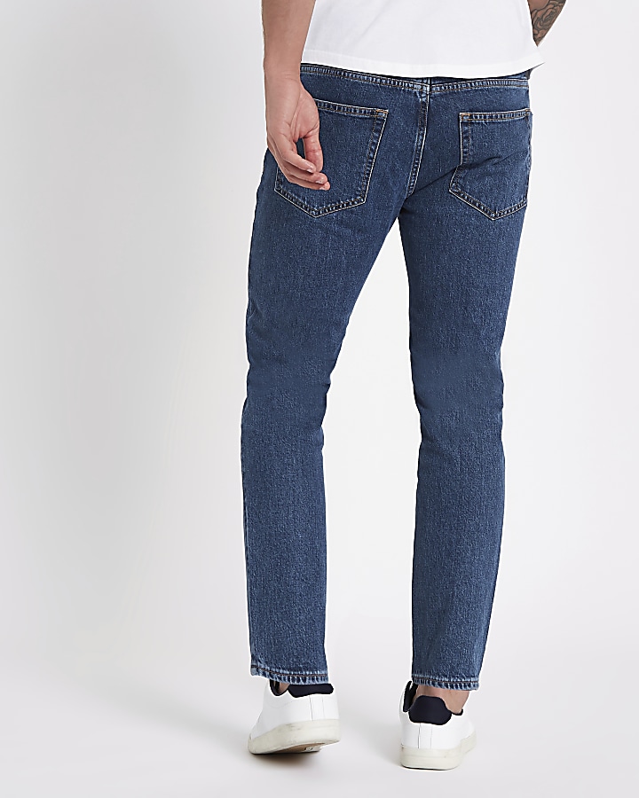 Mid blue Jimmy tapered jeans