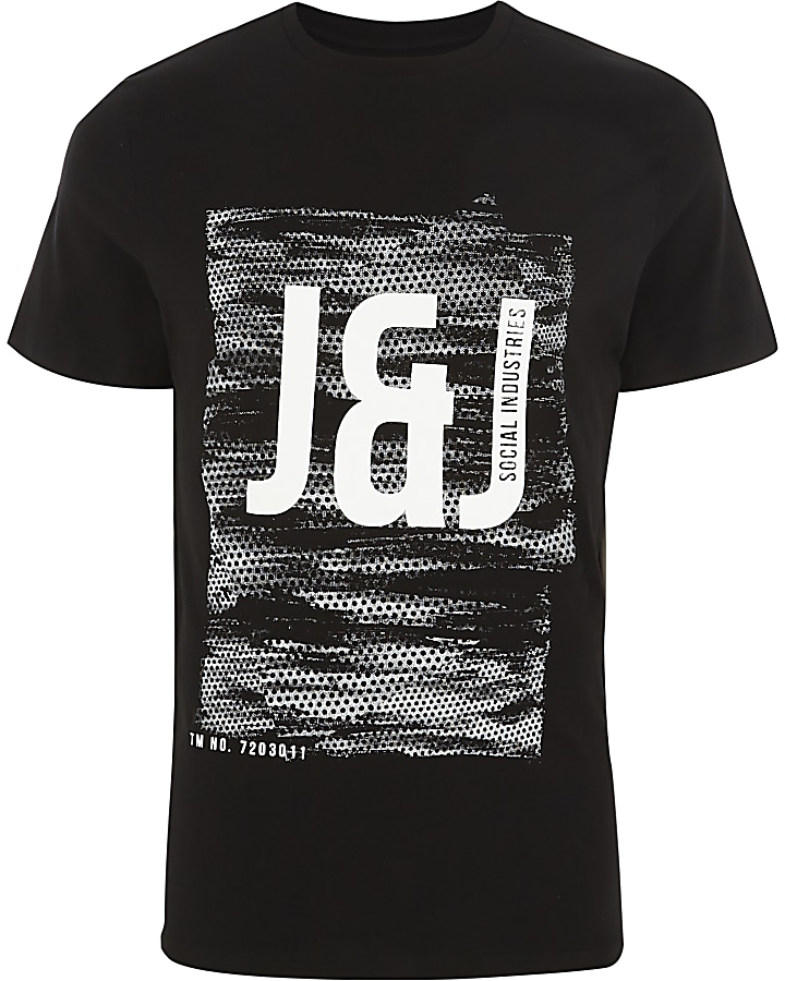 Black Jack & Jones Core print T-shirt