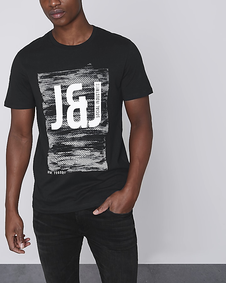 Black Jack & Jones Core print T-shirt