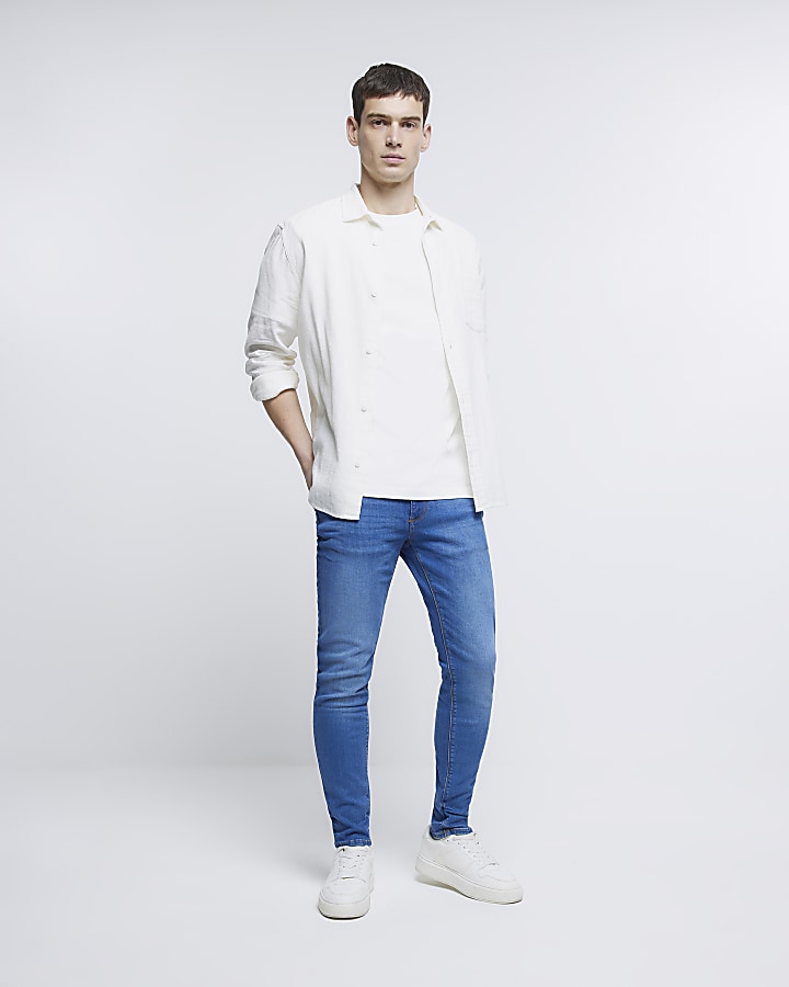 River island best sale blue jeans