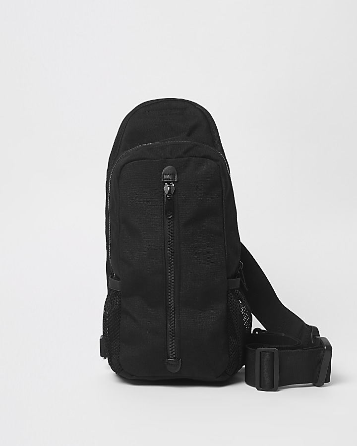 Black single strap backpack