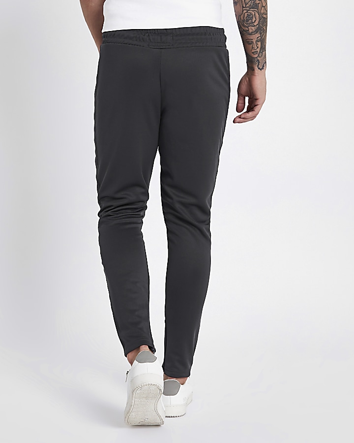 Concept grey tape side slim fit joggers