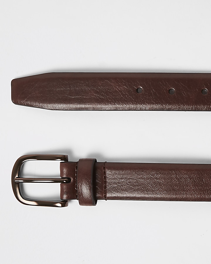 Brown antique buckle belt
