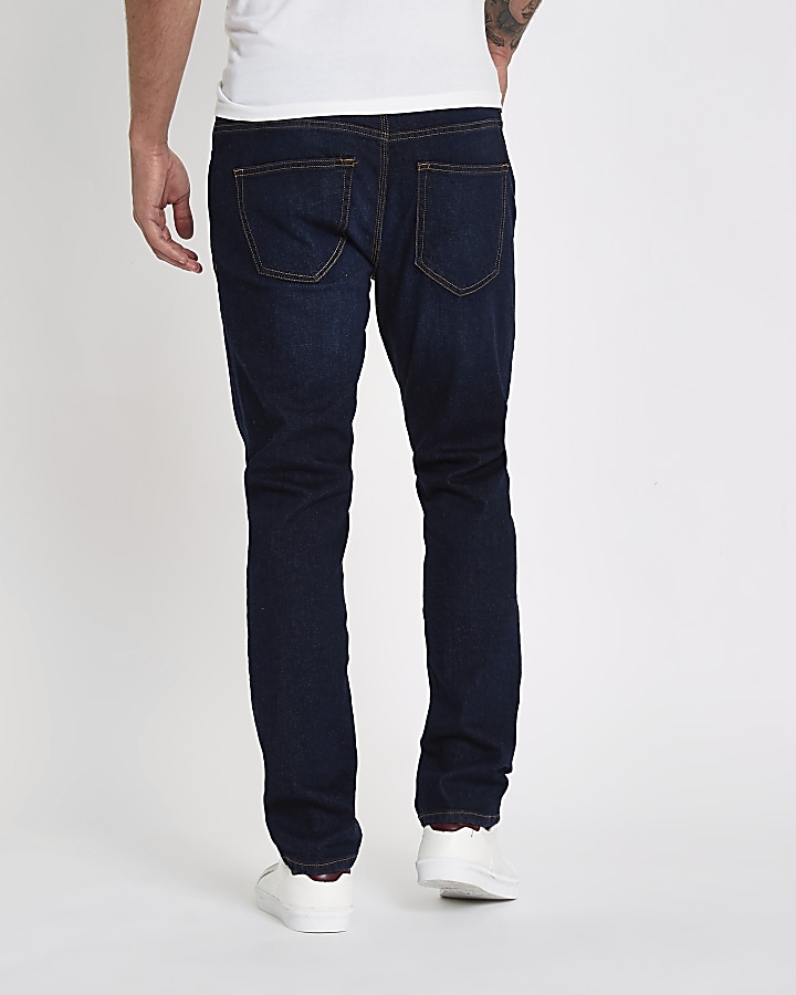 Dark blue slim fit jeans