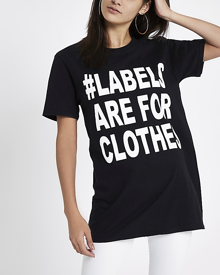 Black Ditch the Label charity T-shirt