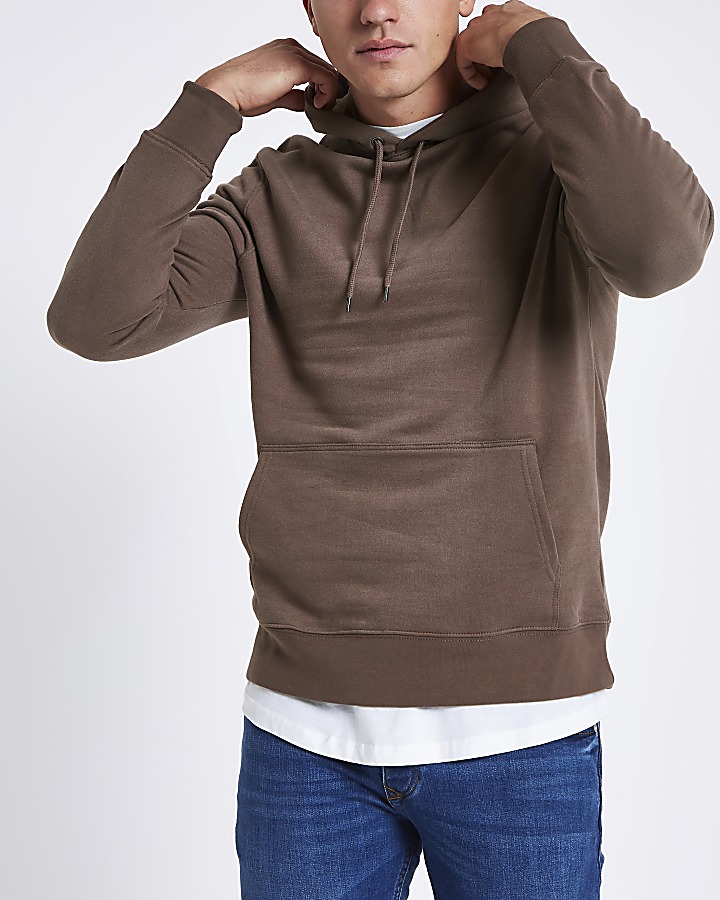 Brown long sleeve hoodie