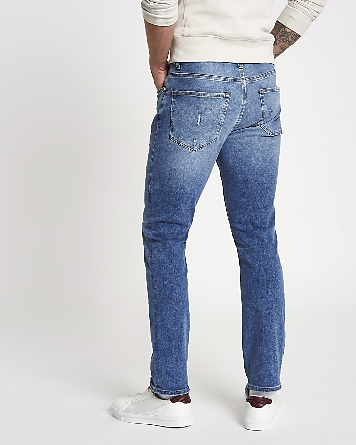 Blue Dylan slim fit ripped jeans