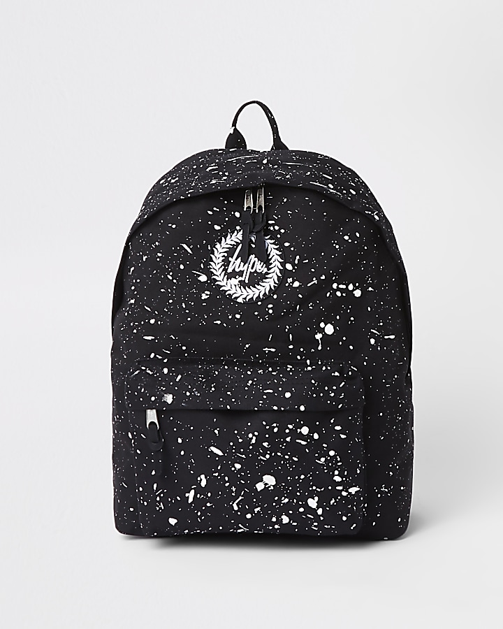 Hype black speckled backpack