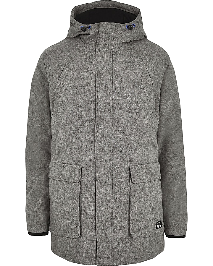 Only & Sons grey hooded jacket