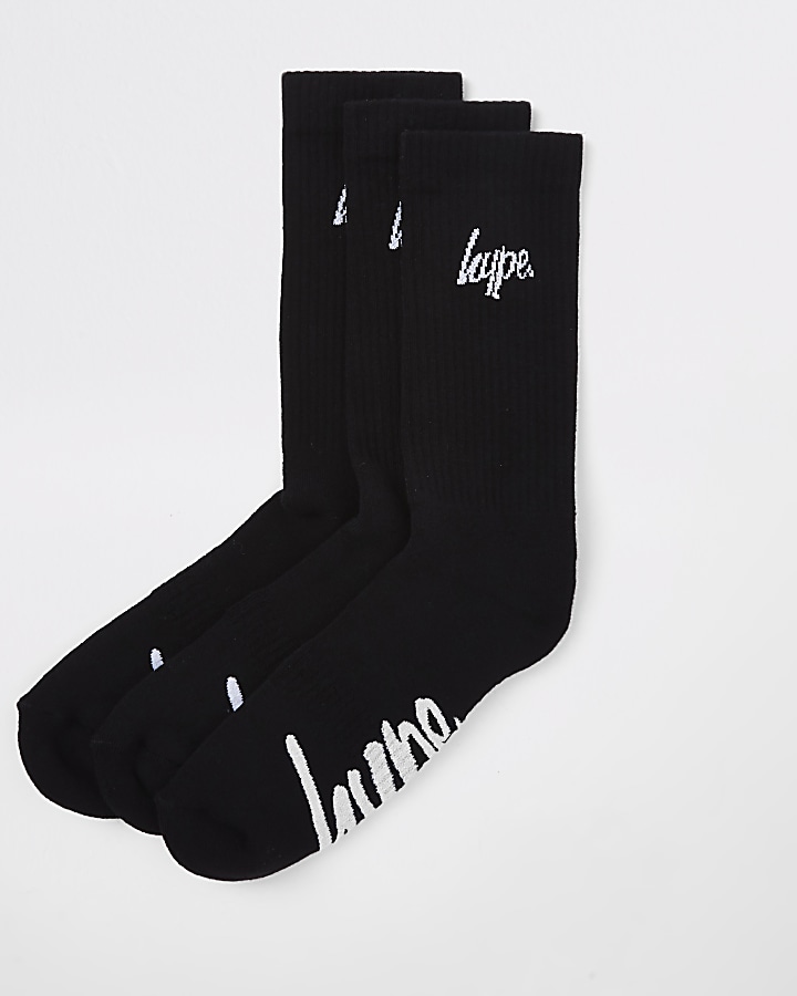 Hype black socks multipack