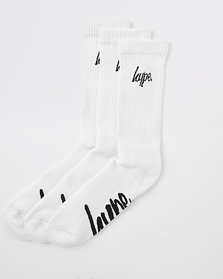 Hype white socks multipack