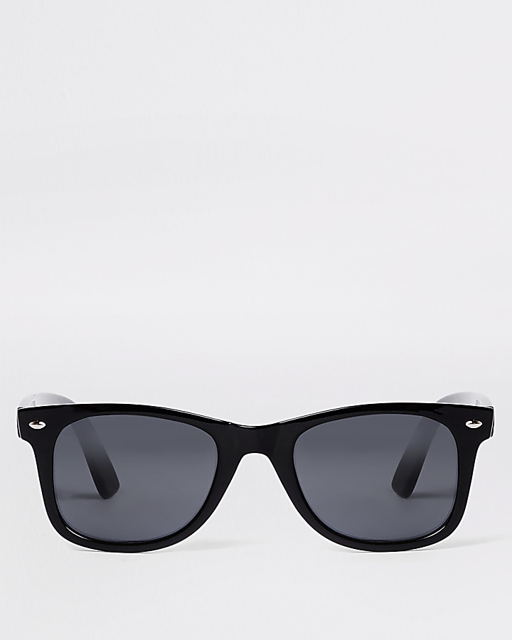 Black shiny retro sunglasses