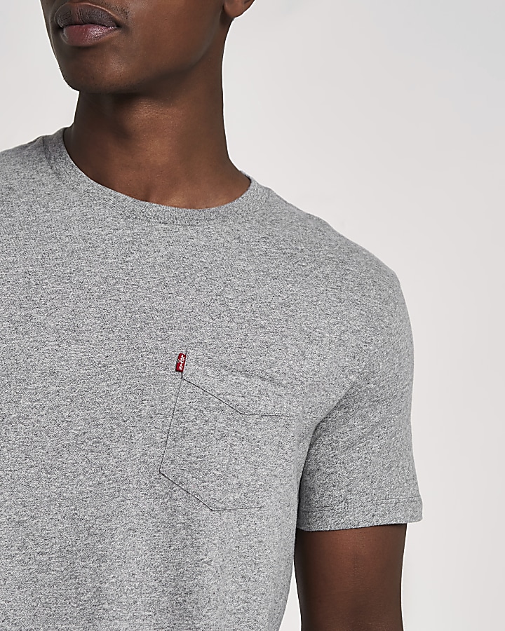 Levi’s grey short sleeve pocket T-shirt