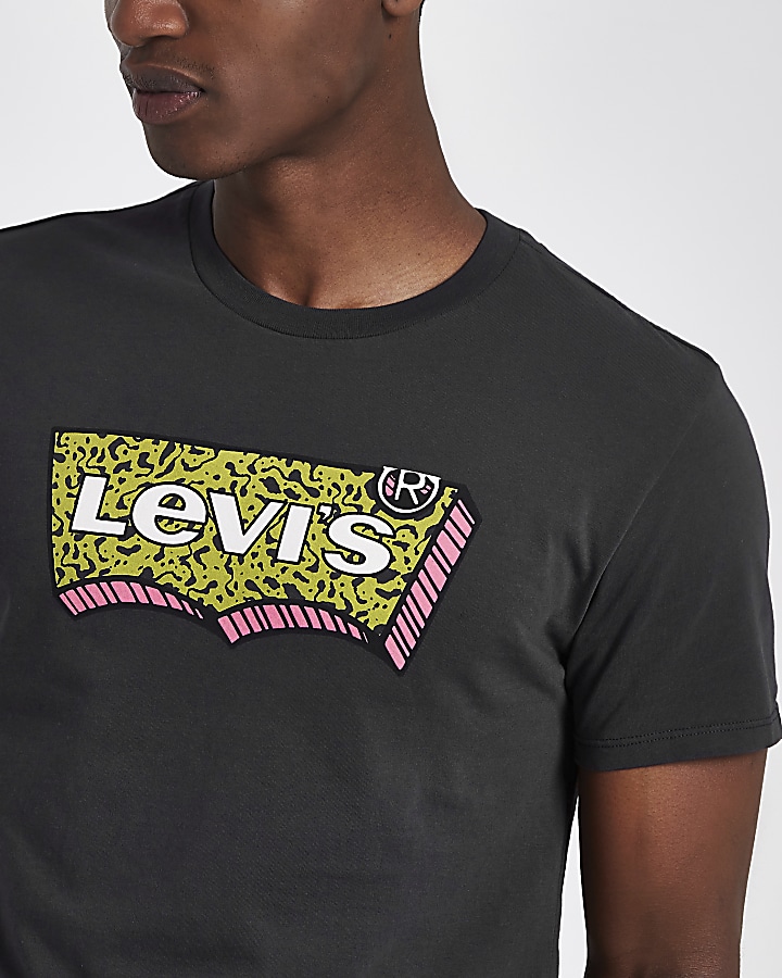 Levi's black graphic print crew neck T-shirt
