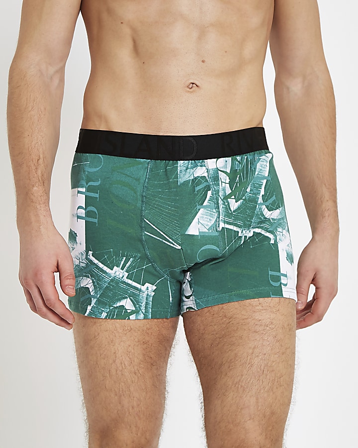 Red photographic print trunks multipack
