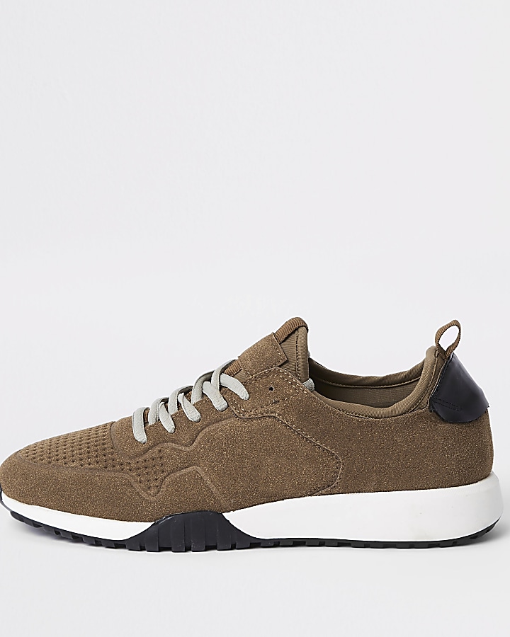 Brown runner trainers