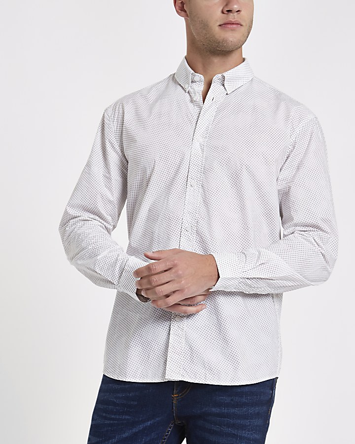Minimum grey spot shirt