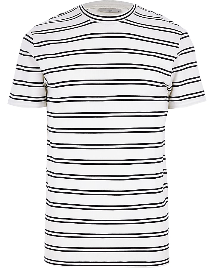 Minimum white stripe T-shirt