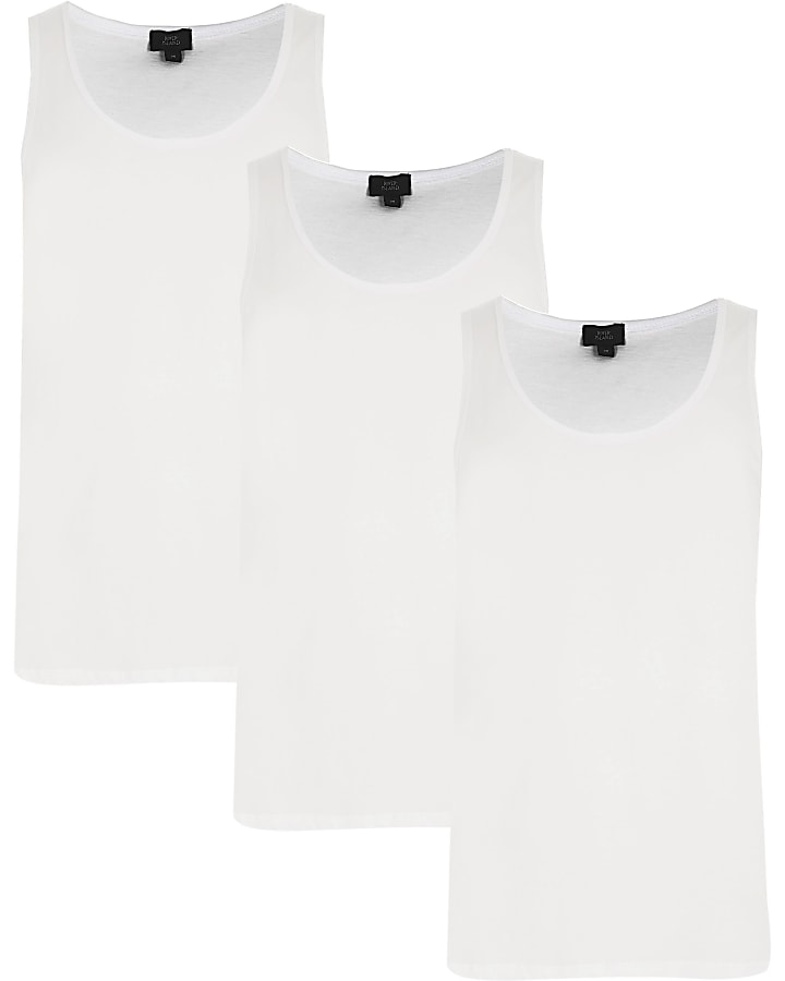 White vest 3 pack