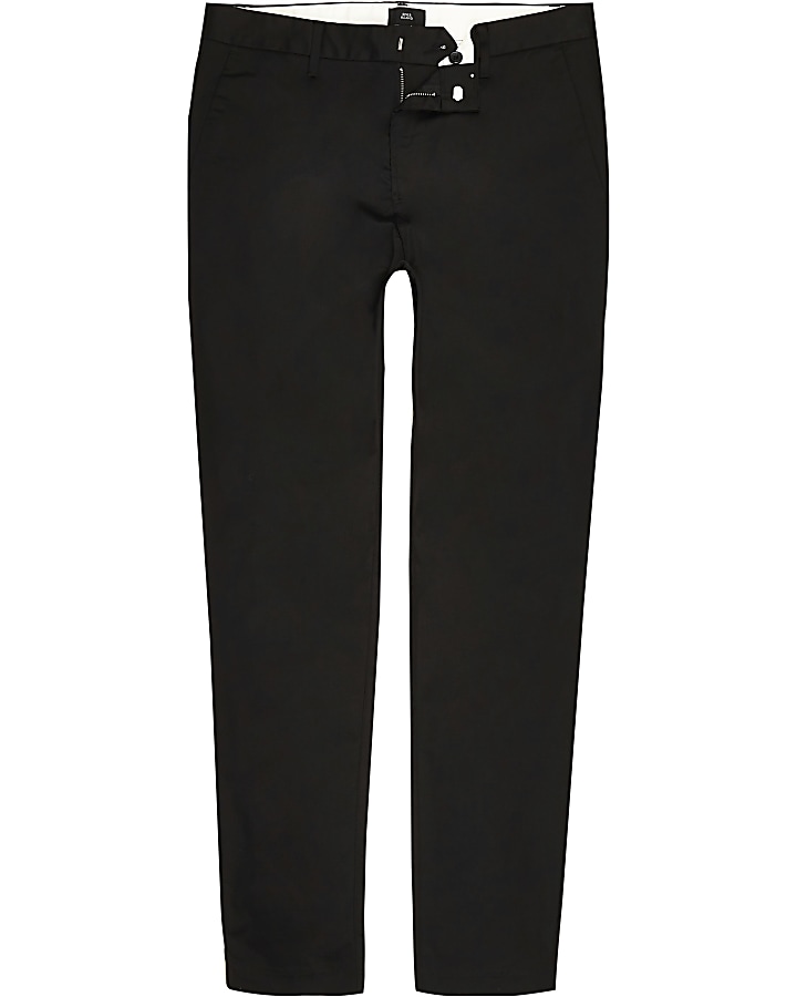 Black skinny smart trousers