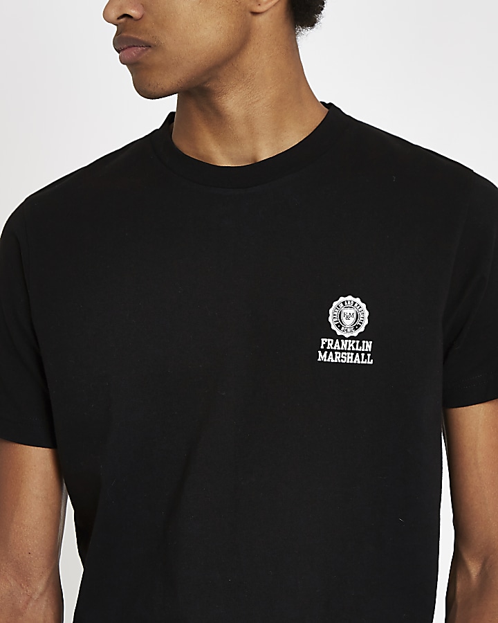 Franklin & Marshall black crew neck T-shirt