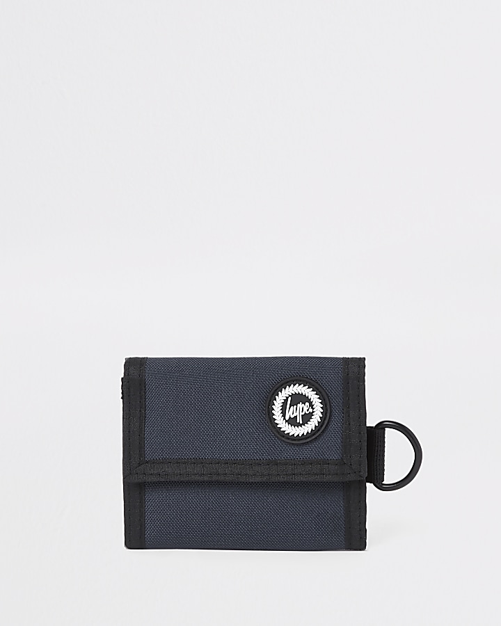 Hype navy space embroidered wallet