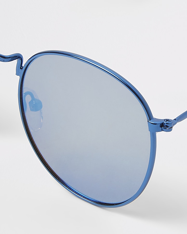 Blue revo round sunglasses