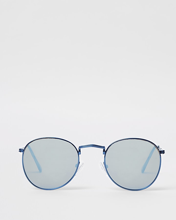 Blue revo round sunglasses