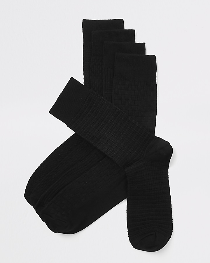 Black bamboo socks 5 pack