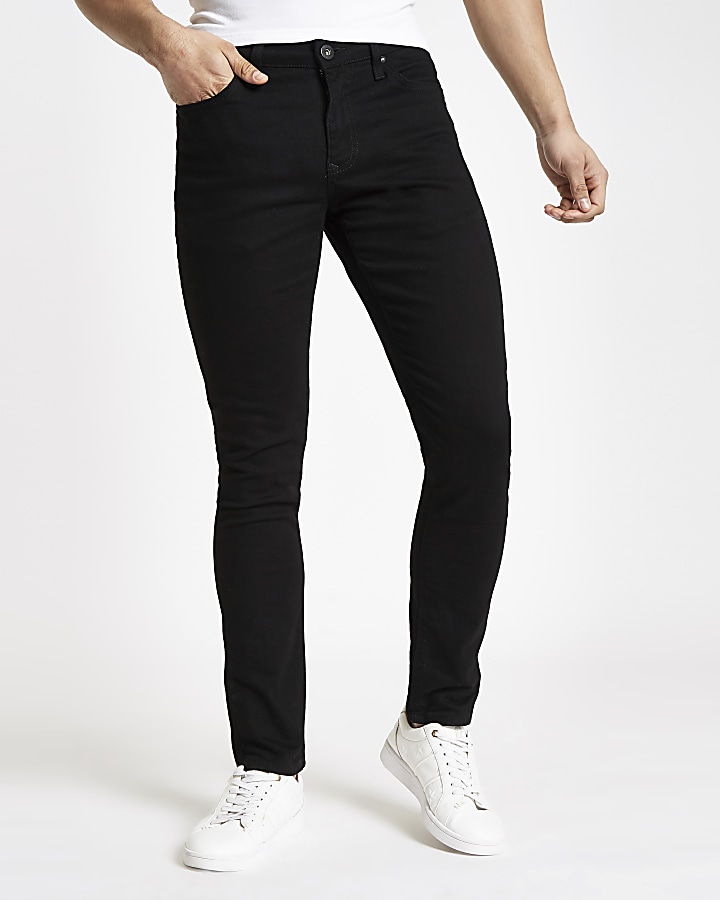 Black and blue Sid skinny fit jeans 2 pack