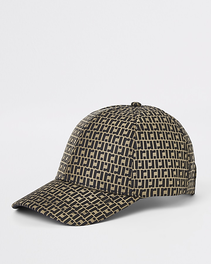 Brown RI monogram baseball cap