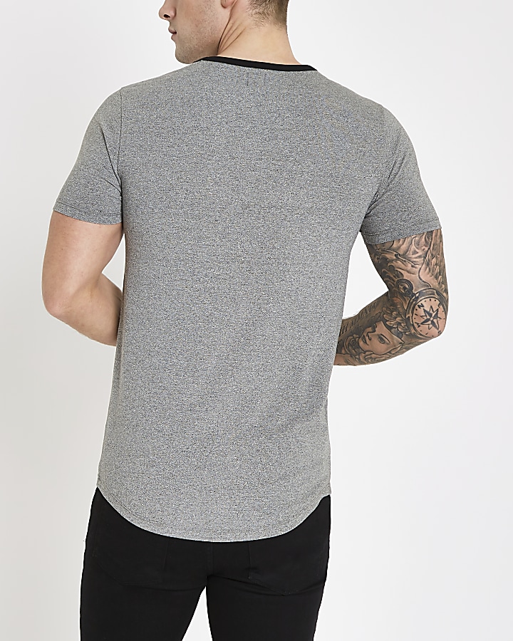 Grey Prolific muscle fit T-shirt