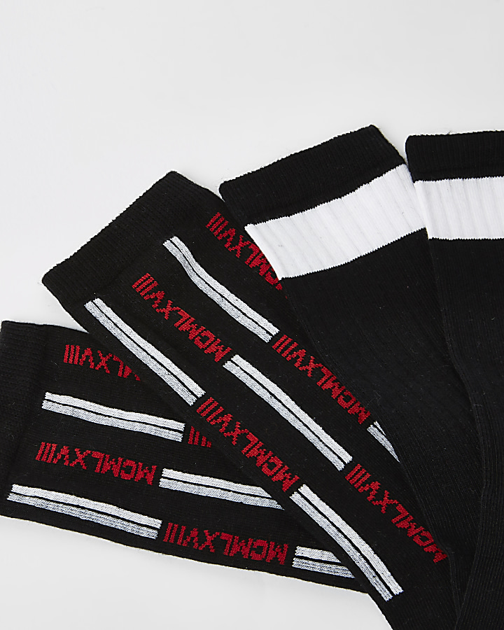 Black ‘MCMLXVIII’ print socks 2 pack