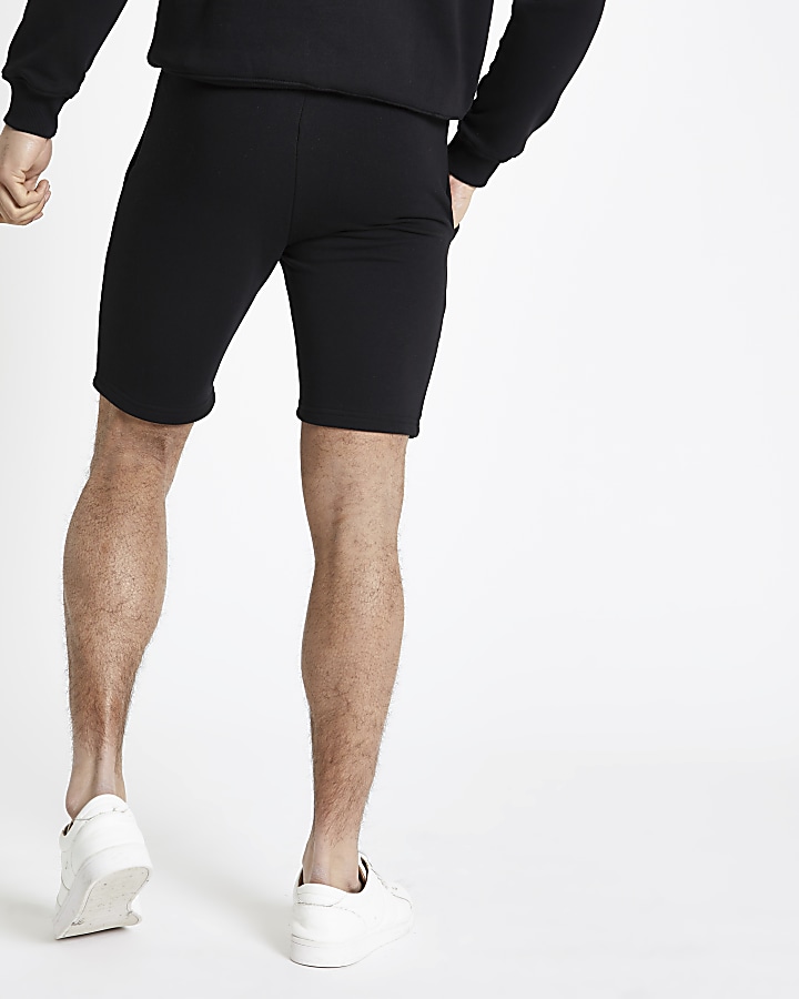 Prolific black muscle fit jersey shorts