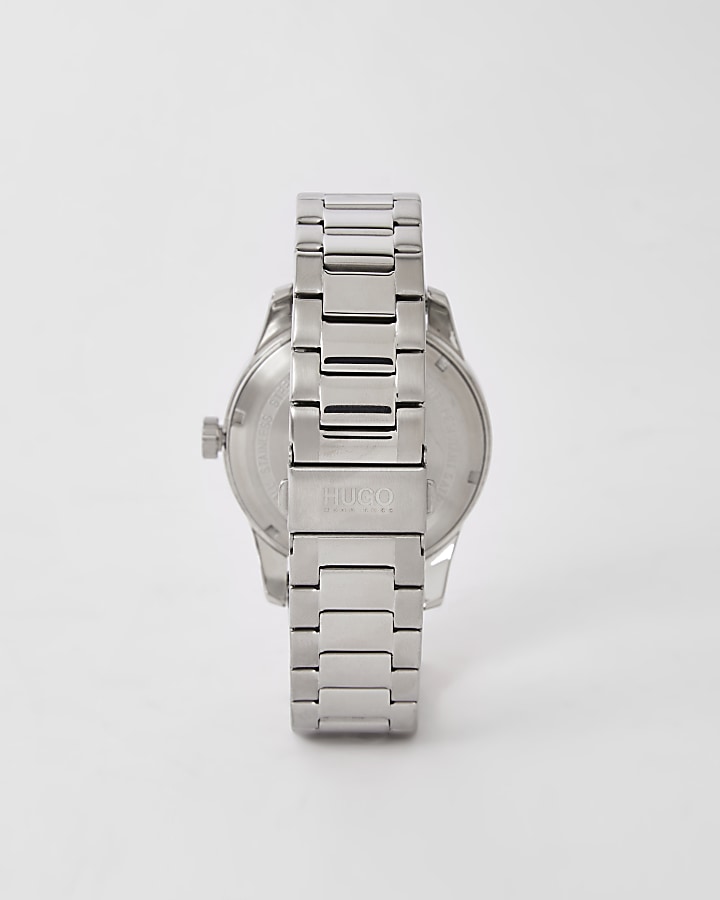 Hugo Create grey stainless steel watch
