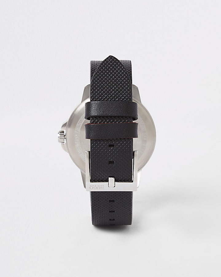Hugo Focus black stainless steel watch