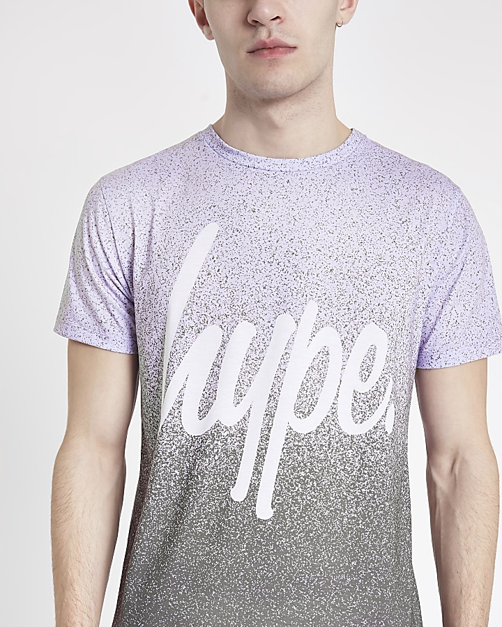 Hype purple speckle print T-shirt